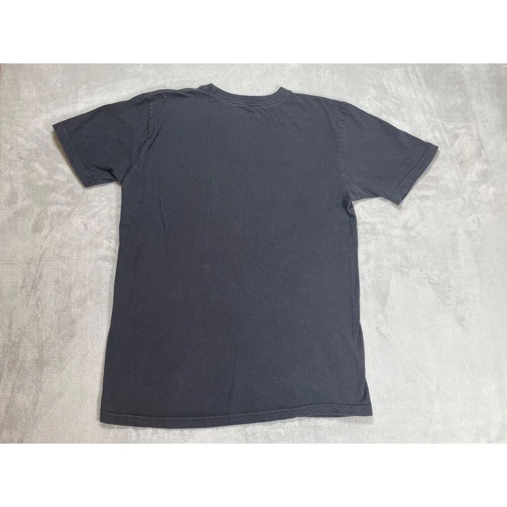 Nike T-Shirt Men M Black Pink Gradient Logo Regular Fit 100% Cotton Athletic Tee